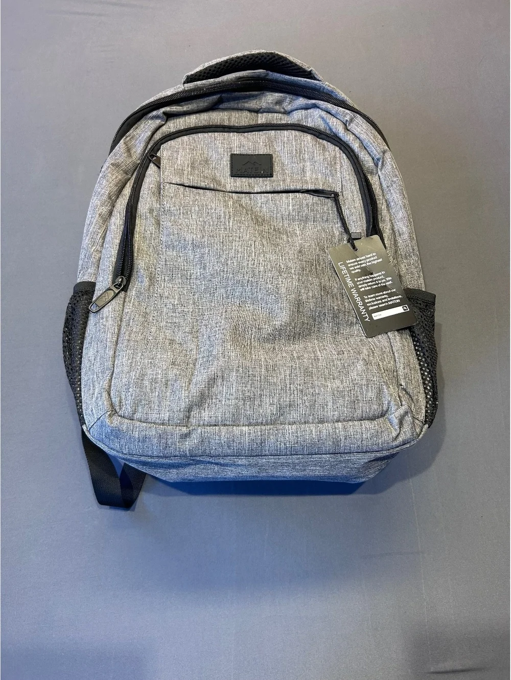 Gray heather backpack
